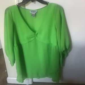 Dressy blouse with v neck design